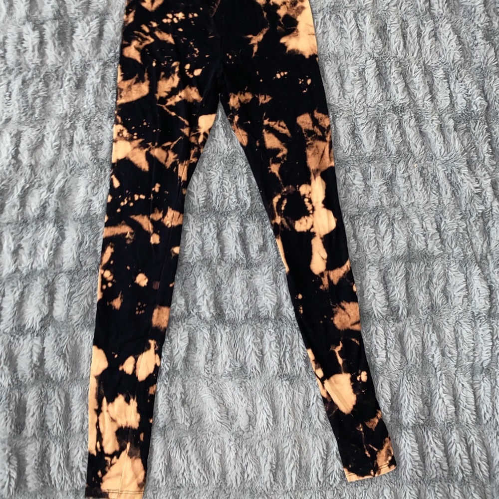 Fashion nova small bleach leggings womens